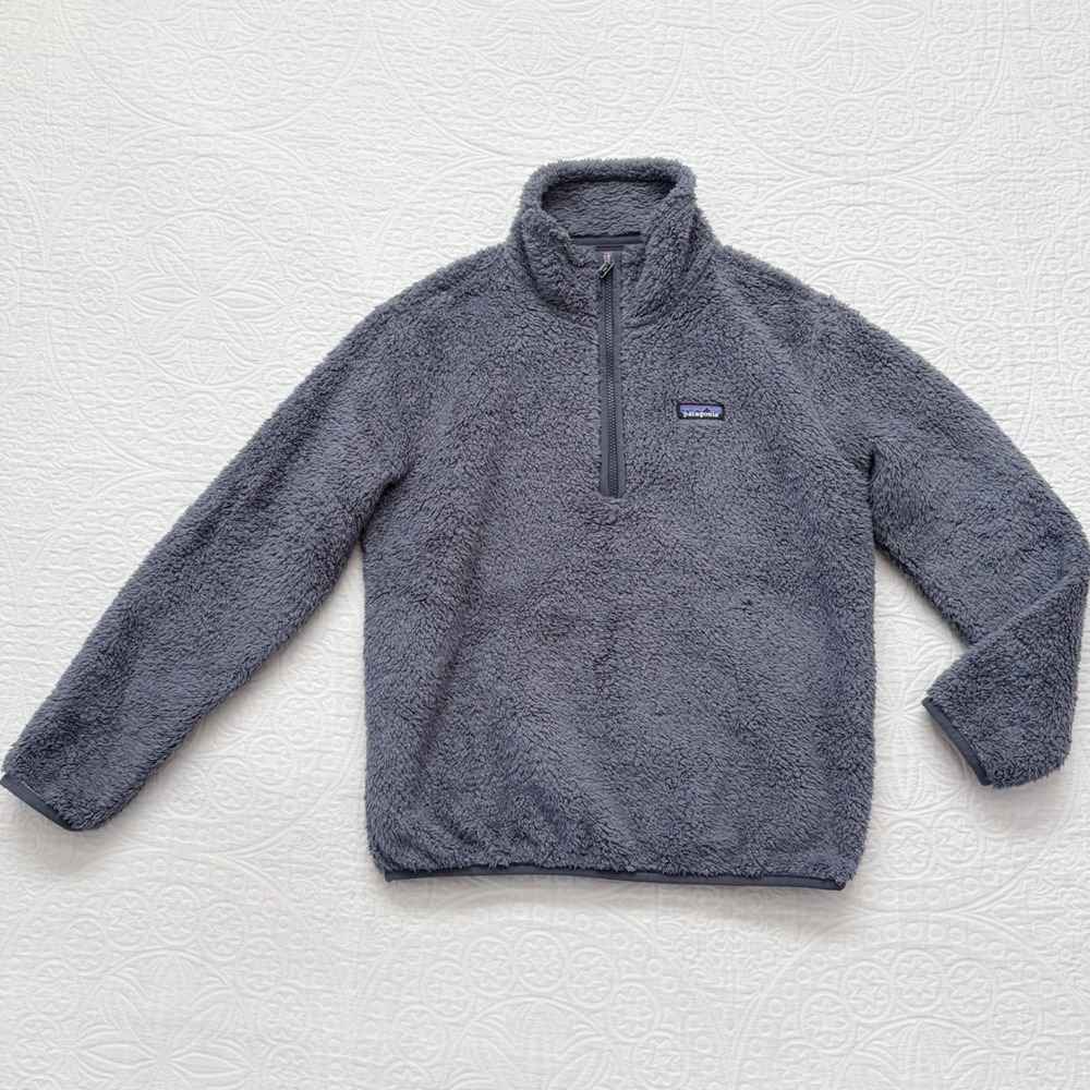 Patagonia Women's Los Gatos 1/4 Zip High-Pile Fleece Pullover,‎ Smolder Blue